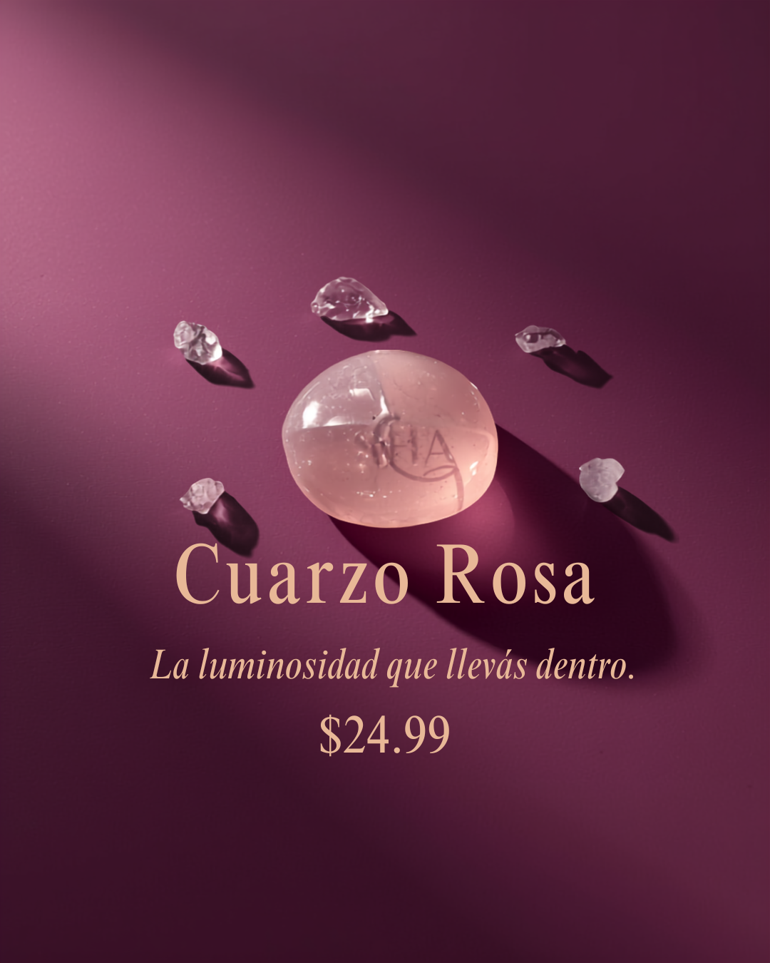 Gua Sha Cuarzo Rosa — Ritual Facial Anti-Puffiness