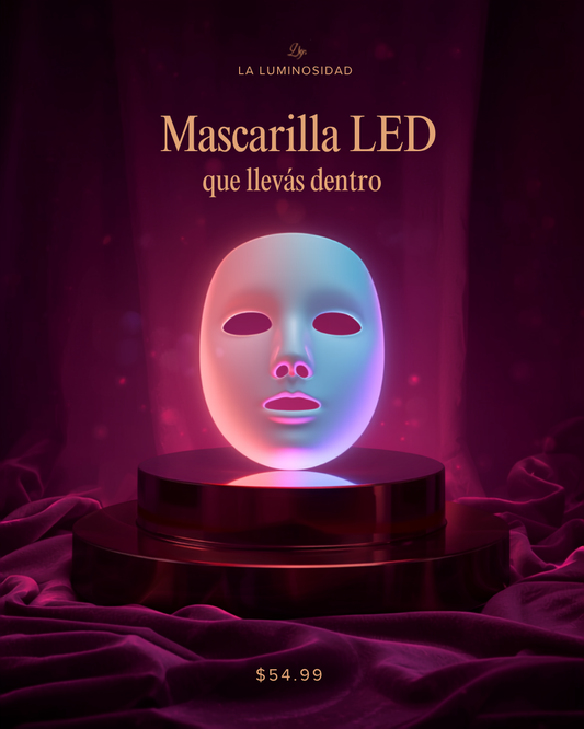 Mascarilla LED 7 Colores — Fototerapia Facial Profesional
