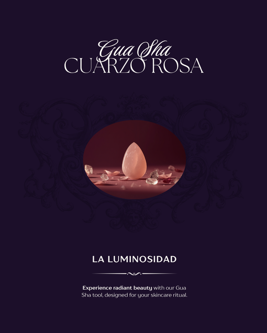 Gua Sha Cuarzo Rosa — Ritual Facial Anti-Puffiness