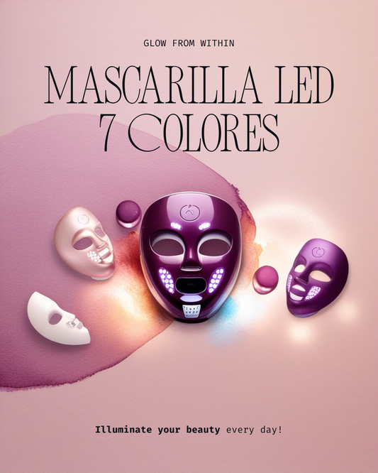 Mascarilla LED 7 Colores — Fototerapia Facial Profesional